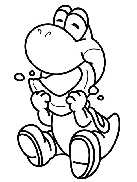Coloring Pages Of Yoshi