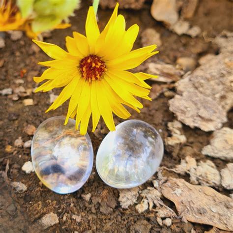 Clear Quartz Duo Tumbles For Meditation – Dr. Neeti Kaushik's Shop