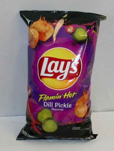 Buy Lay's Flamin' Hot Dill Pickle Flavored Potato Chips, 7.75 oz Bag ...