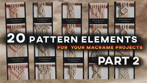 Image result for Macrame Pattern Elements for Beginners