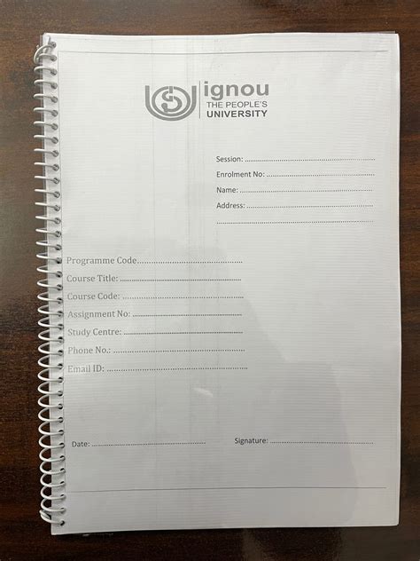 IGNOU Assignment File – HELPBOOKS.IN | IGNOU