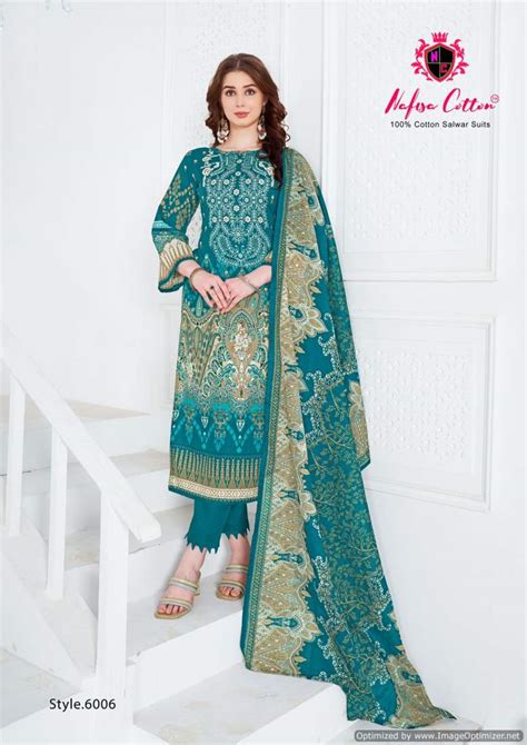 Nafisa Safina Vol 6 Pure Cotton Pakistani Dress Material Collection
