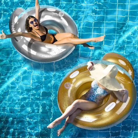 Zcaukya Inflatable Pool Float Chair, 2 Pack 47 Large India | Ubuy