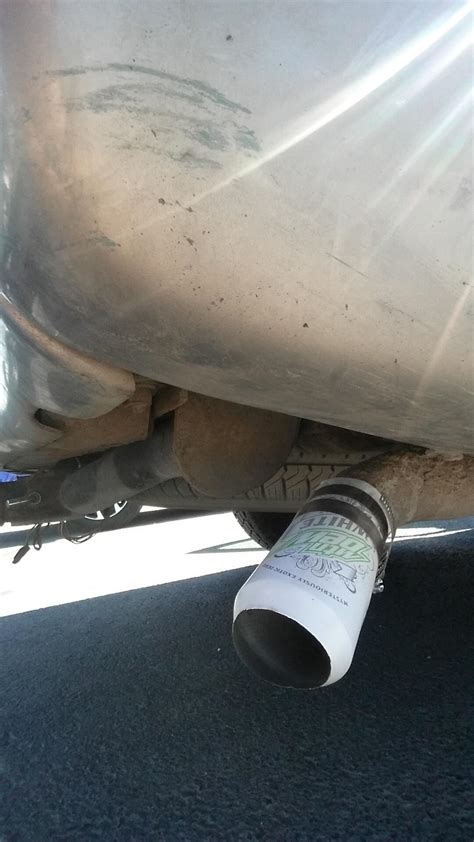 Introducing Mountain Dews White Label Exhaust Tips : r/Shitty_Car_Mods