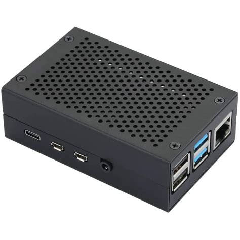 Raspberry Pi 4 Case RPI 4 Aluminum Case RPI 4B Metal Shell Black ...
