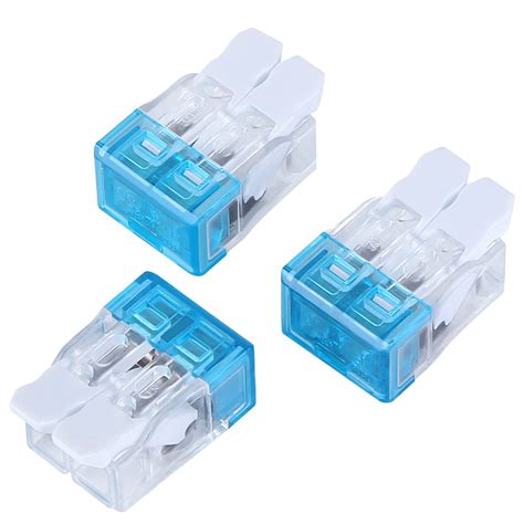 2 Conductor Compact Connectors Pluggable Wire Solderless Connector ...