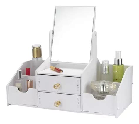 Cajón Con Espejo Y Repisa Organizadora De Joyero Cosméticos | Cuotas ...