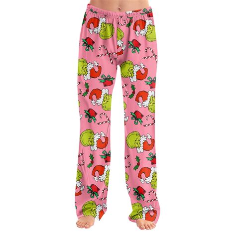 MLQIDK Womens Pajama Pants Christmas Cute Pajamas Santa Xmas Tree ...