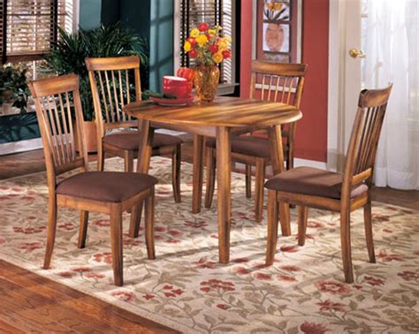 Rustic Drop Leaf Round Dining Table - Berringer | RC Willey Furniture Store