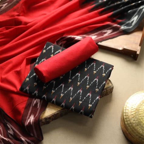 Pochampally Ikat Dress Materials – Handcrafted Elegance from India ...