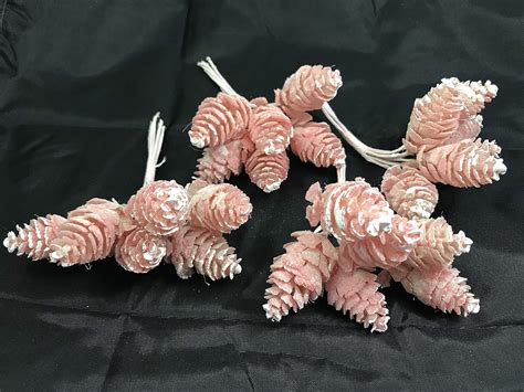 Buy Evisha 24 pcs Soft Synthetic Material Peach Pine Shape Artificial ...