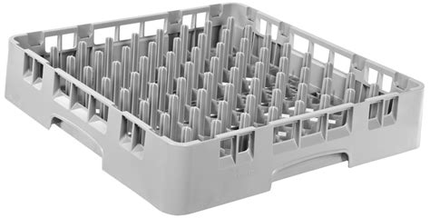 Cambro PR314 9 Rows x 9 Rows, Camrack Soft Gray Polypropylene Peg Rack ...