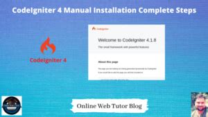 How To Install CodeIgniter 4 by Manual Installation Process