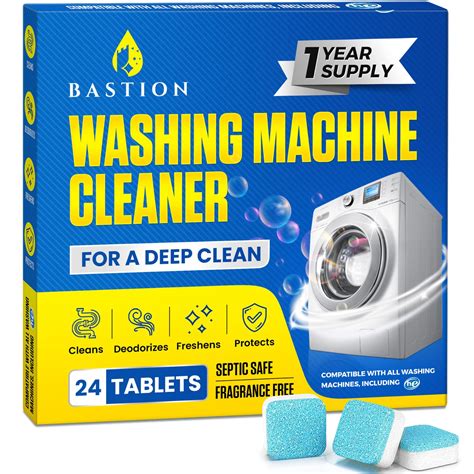 Buy Bastion Washing Machine Cleaner s 24 pack Powerful Descaler -Deep ...