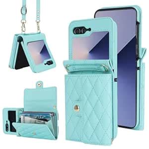 XIMAND for Samsung Galaxy Z Flip 6 Accordion Crossbody Wallet Case, 4 ...
