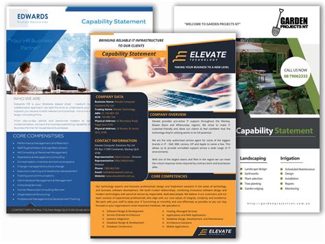 Image result for Capability Statement Samples