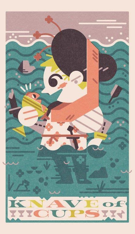 Knave of Cups : tarot | History of tarot cards, Tarot, Cartomancy