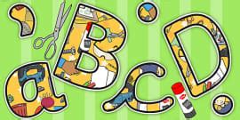 Art Title Display Lettering (teacher made) - Twinkl