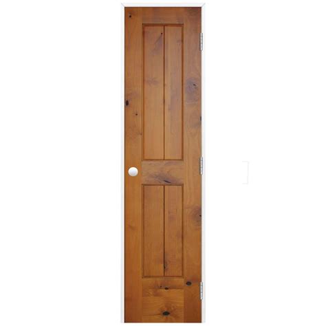 Prefinished 2-Panel V-Groove Knotty Alder | Prehung Interior Swinging ...