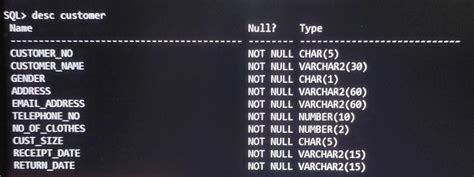 Image result for Customer Table in SQL Example