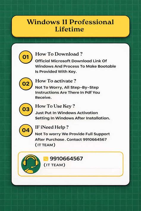 MICROSOFT Windows 11 Professional (1 User 1 Pc/Laptop) Lifetime License ...
