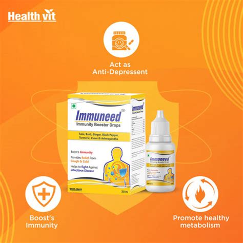 West Coast Immuneed Immunity Booster Drops (Basil, Tulsi, Dalchini ...