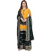 Buy TRENDMALLS Women's Georgette Embroidery Salwar Suit Set Kurta Pant ...