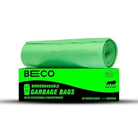 Beco Eco-Friendly Garbage Bags | 30 Pcs | Medium-19 x 21 Inches | 30 ...