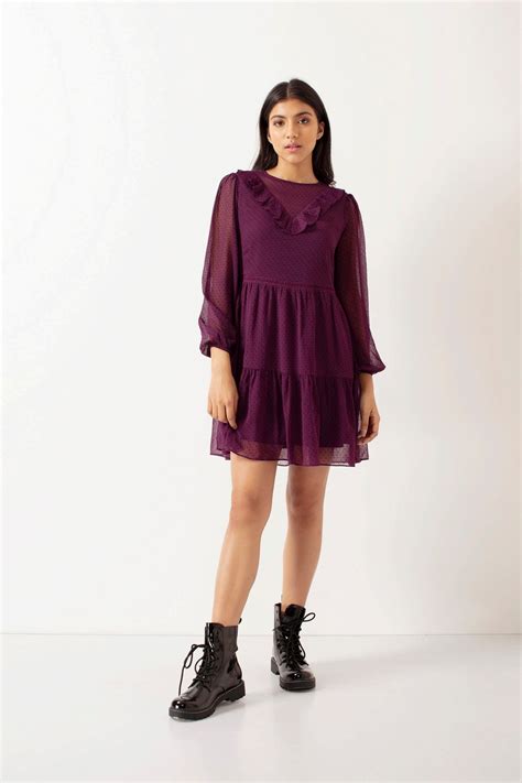 Lana Tiered Dress With Ruffle Details