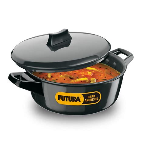 Buy Hawkins Futura 3 Litre Cook n Serve Bowl, Hard Anodised Saucepan ...