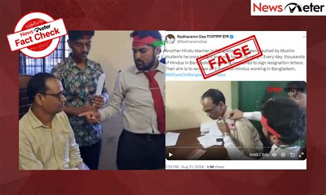 Fact Check: Viral video does not show Hindu teacher being humiliated in ...
