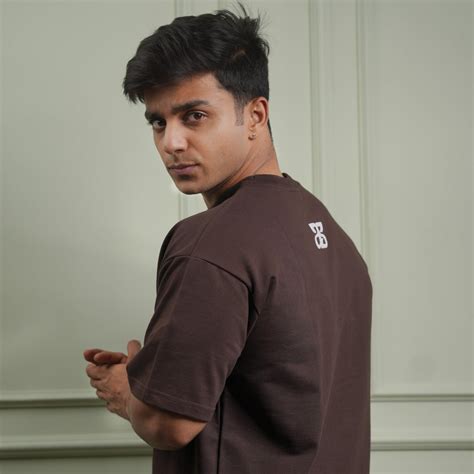 Buy Original Character Oversized T-Shirt | Premium Unisex Brown Tee ...