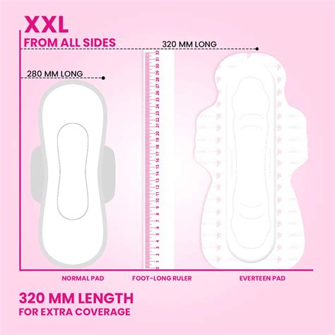 Buy EVERTEEN XXL SANITARY NAPKIN PADS WITH COTTONY-SOFT TOP LAYER FOR ...