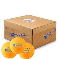 Buy KEVENZ 50 Counts 3-Star Practice Table Tennis Ball Advanced ...