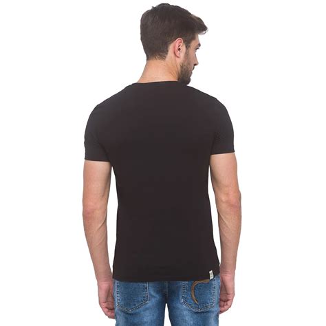 Being Human Regular Fit Men Crew Neck T-Shirts-Black