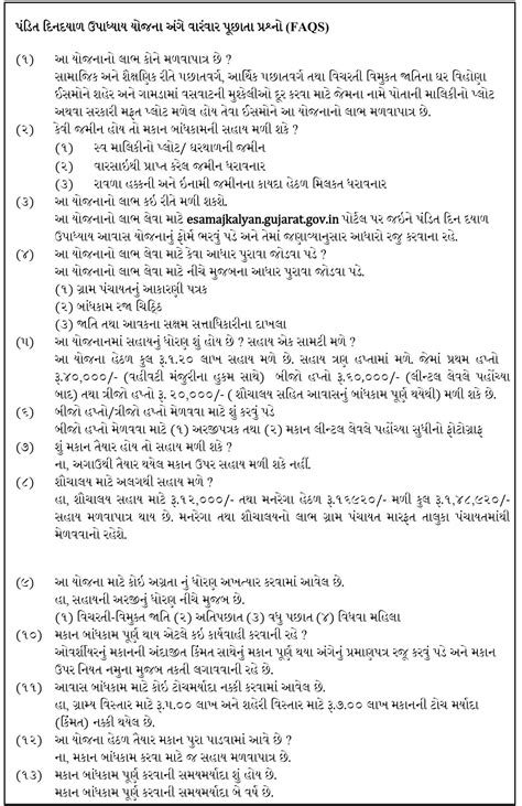 Gujarat Makan Sahay Yojana : Pandit Din Dayal Upadhyay Awas Yojana