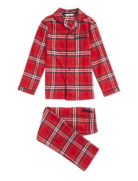 Buy Kids' Checked Family Pyjama Set (1-16 Yrs) at Marks & Spencer