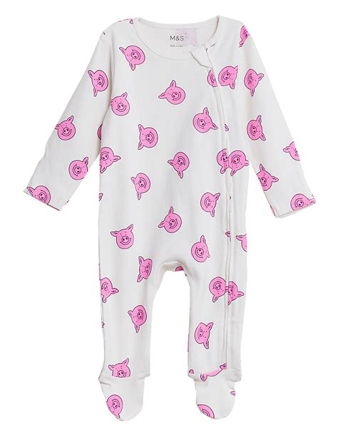 Buy Pure Cotton Percy Pig™ Sleepsuit at Marks & Spencer