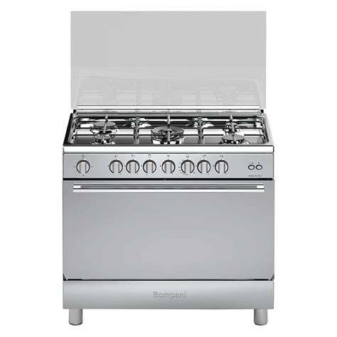 Buy Bompani Cooker 5 Burners Oven & Grill With Fan Full Safety Size (90 ...