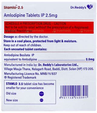 Stamlo 2.5 Tablet 30: Uses, Side Effects, Price & Substitutes