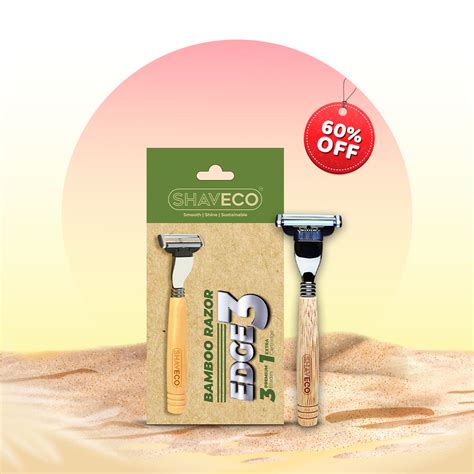 Bamboo EDGE 3 Shaving Razor – Ecoconsious India