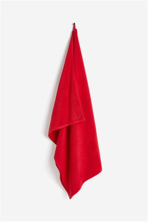 Terry bath sheet - Red - Home All | H&M IN