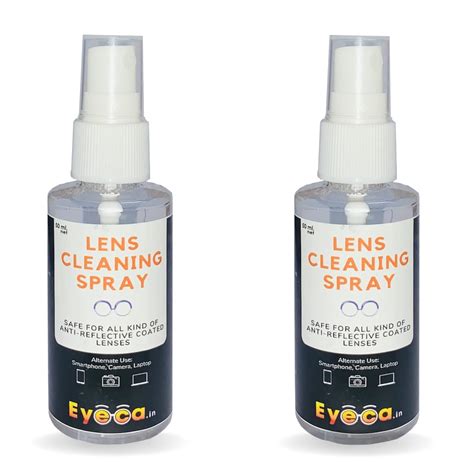 Buy EYECA lens cleaner spray for spectacles & digital devices (50ml ...