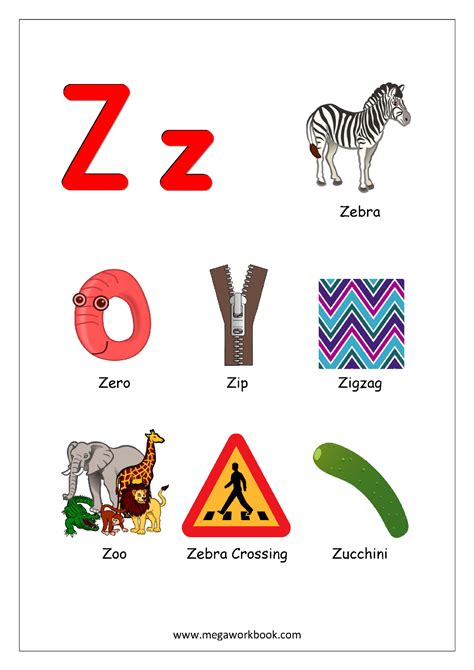 Things That Start With A, B, C, D and Each Letter - Alphabet Chart ...