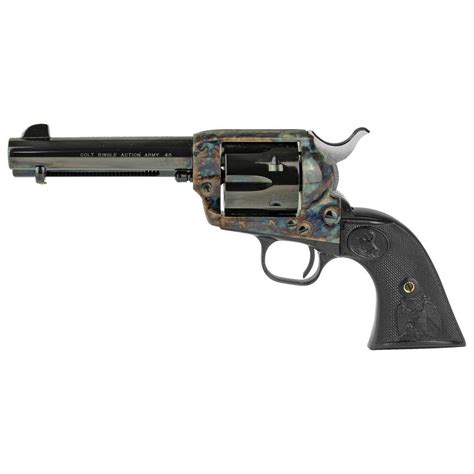 Colt Single Action Army Peacemaker 45 (Long) Colt 4.75in Blued Revolver ...