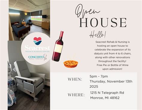 Seacrest Rehab and Nursing Center OPEN HOUSE , 1215 N. Telegraph Rd ...