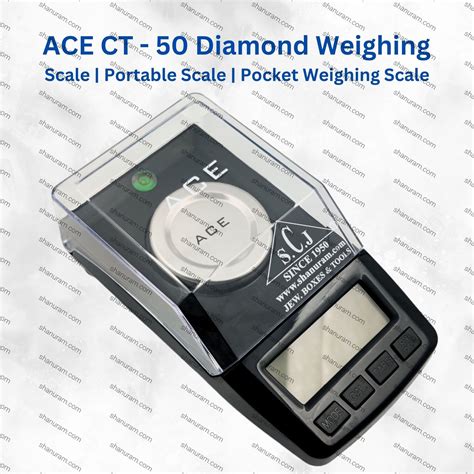 SCJ ACE CT-50 Diamond Weighing Scale – 50g x 0.001g Precision Pocket ...
