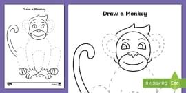 EYFS Draw a Lion Pencil Control Activity