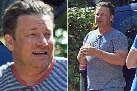 Jamie Oliver breaks cover in London after going into  