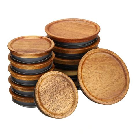 Mason Jar Lids Wooden Storage Canning Jar Lids Ball Jars Wooden Lids ...